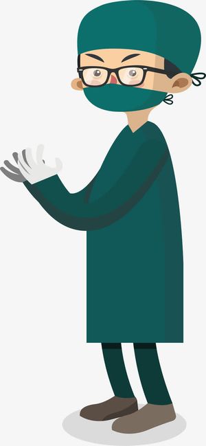 准备做手术的医生免抠