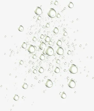 春天水滴促销装饰免抠