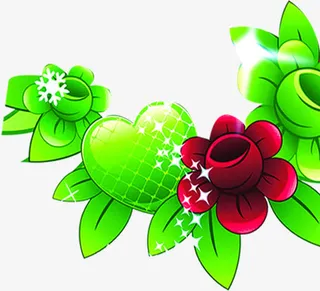 绚丽春天花朵个性免抠