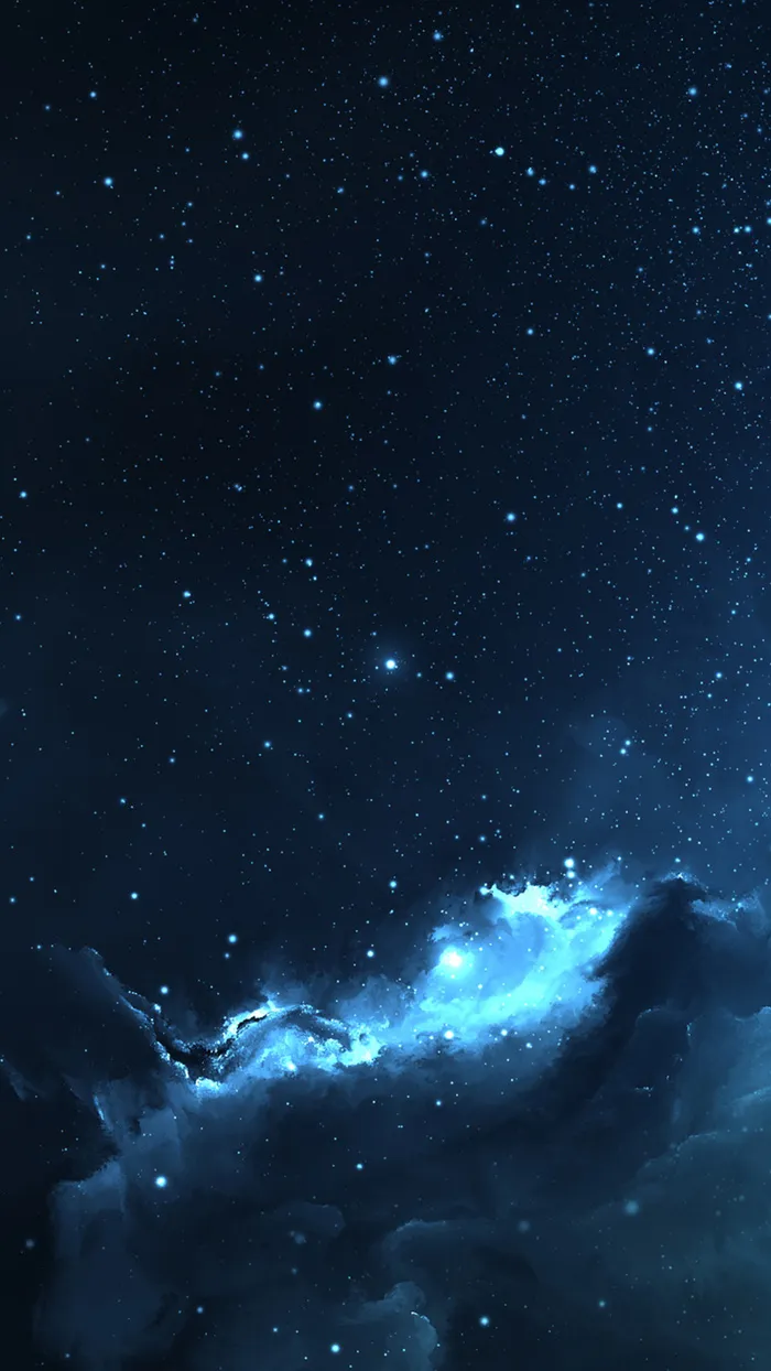 深蓝色渐变星空背景高清