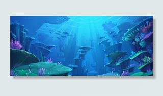 卡通海底世界图片素材高清