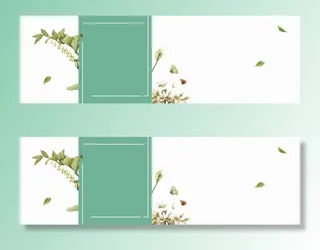 春天小清新绿色电商海报背景高清文艺清新背景