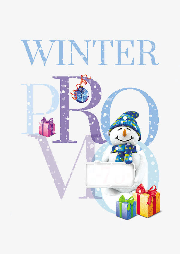 字体 可爱雪人免抠
