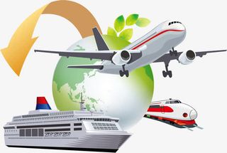 矢量轮船飞机免抠