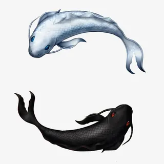 逼真3D阴阳鱼免费下载免抠 逼真3D阴阳鱼免费下载免抠