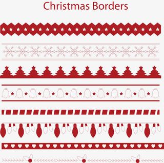 矢量图圣诞条幅装饰免抠