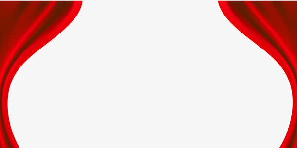 红色喜庆门帘免抠