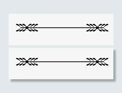 箭头羽毛欧式花纹底纹免抠