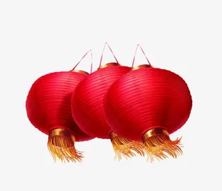 大红灯笼高高挂免抠