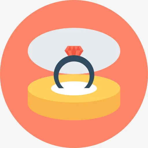 订婚戒指图标免抠