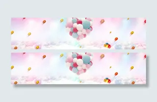 唯美天空海报免抠