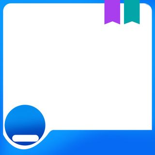 蓝色框架淘宝活动主图免抠