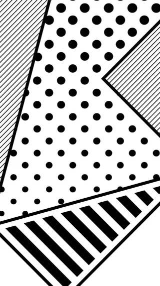 黑白简约圆点线条时尚画册海报高清