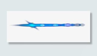 蓝色科技光线素材免抠