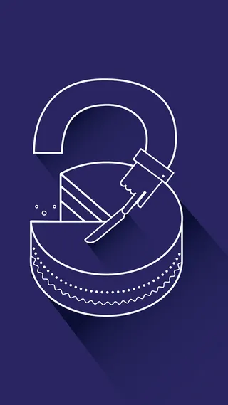 蓝色扁平H5背景高清