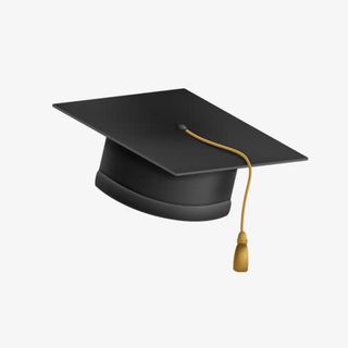 黑色博士礼帽免抠