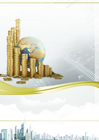 金融货币城市背景高清