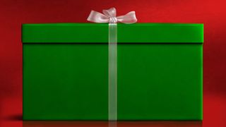 绿色礼盒摄影免抠