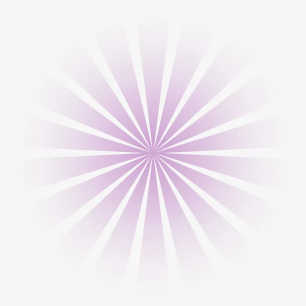 紫色梦幻光芒光束效果元素免抠