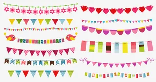 矢量节日氛围装饰免抠