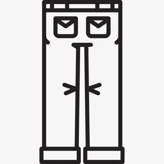 牛仔裤的背影图标免抠