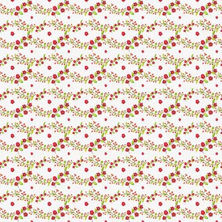 卡通红色碎花背景矢量图