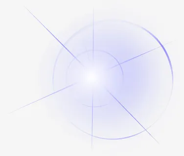 紫色卡通圆形星光舞台灯光免抠