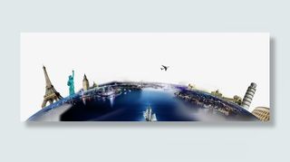 全球旅行大气地球免抠