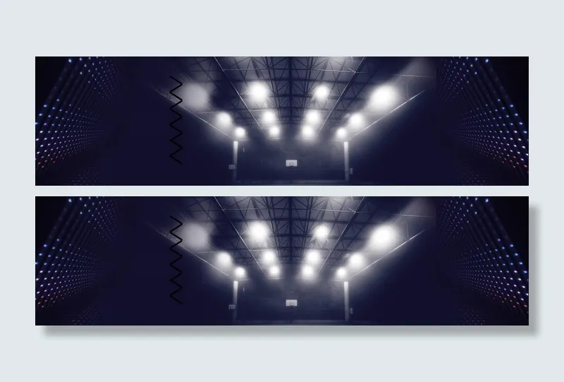 灯光篮球场背景banner装饰高清