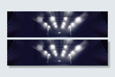 灯光篮球场背景banner装饰高清