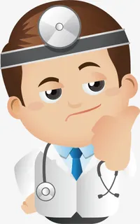 卡通手绘医生头像免抠