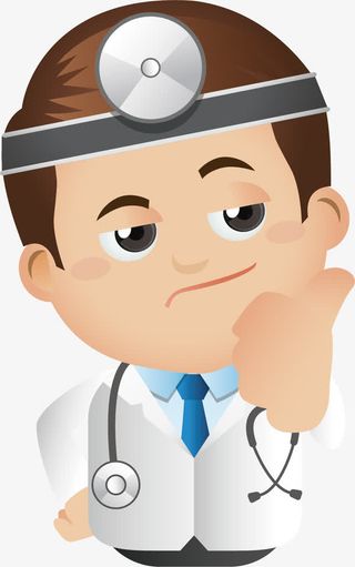 卡通手绘医生头像免抠