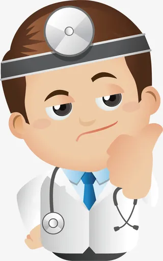 卡通手绘医生头像免抠