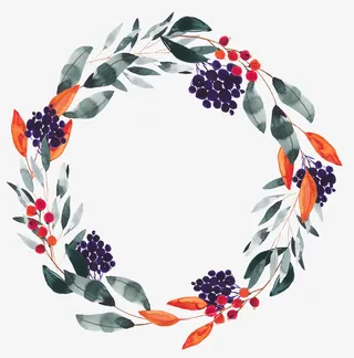 文艺清新花草海报设计装饰免抠