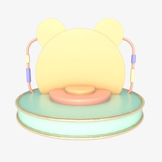 舞台糖果色温馨免抠