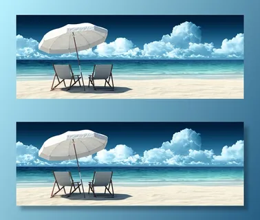 海边休闲背景高清