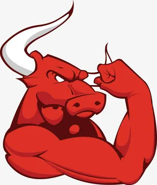 矢量红牛给力奋斗免抠