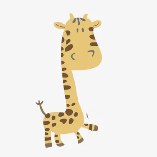 可爱卡通欢度六一儿童节气球鹿啊免抠