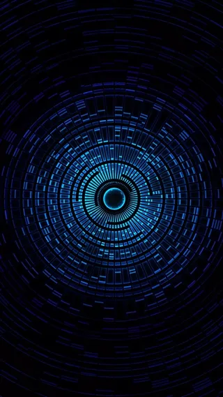 蓝色科技感光效商务H5背景高清