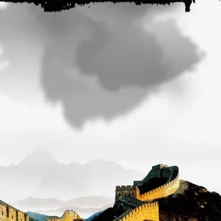 中国风古风长城免抠