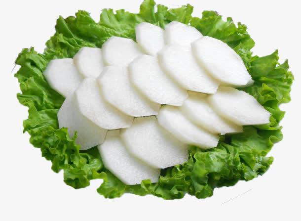 新鲜山药片免抠