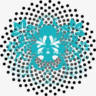 矢量蓝色花朵免抠