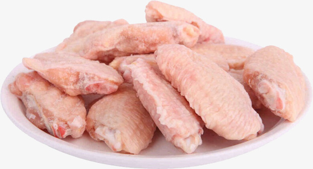 生鲜 肉类  鸡翅 翅中 冻鸡翅 冻翅中免抠