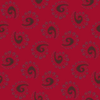 红色祥云印花免抠