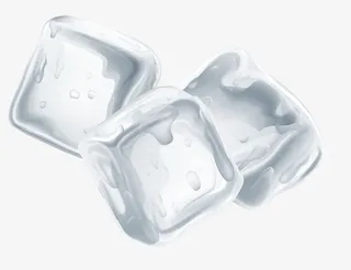 白色梦幻冰块免抠