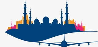 城堡 旅游 剪影 城市免抠