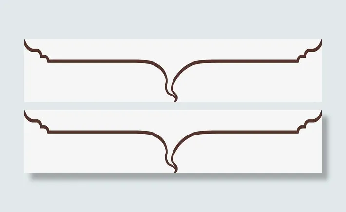 艺术大括号边框免抠