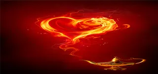 爱心火焰情人节海报背景高清