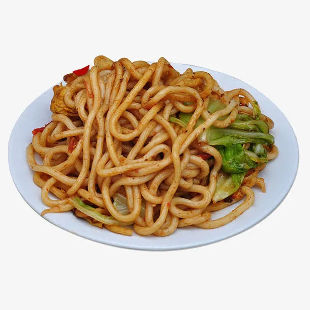 炒乌冬面免抠