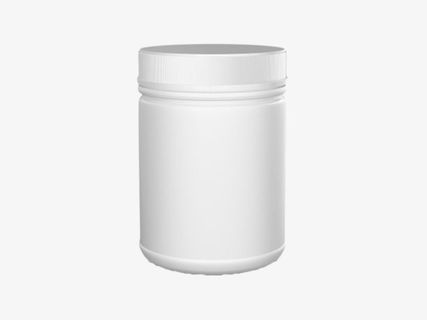 纯白色乳清蛋白塑料瓶罐实物免抠